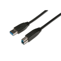 ASSMANN Electronic AK-300115-018-S câble USB 1,8 m USB 3.2 Gen 1 (3.1 Gen 1) USB A USB B Noir