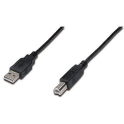 ASSMANN Electronic AK-300102-030-S câble USB 3 m USB 2.0 USB A USB B Noir