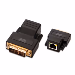 Digitus Extenseur DVI sur Cat.5 / Cat.6, RJ-45 F, DVI-D M, Noir