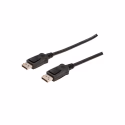ASSMANN Electronic AK-340100-010-S, 1 m, DisplayPort, DisplayPort, Mâle, Mâle, Noir