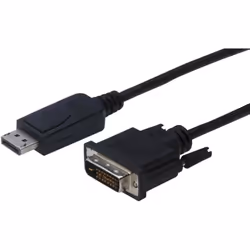 Digitus Câble d'adaptateur DisplayPort, 1 m, DisplayPort, DVI-D, Nickel, 1.1a, Cuivre