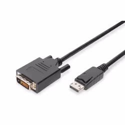 Digitus Câble d'adaptateur DisplayPort, 3 m, DisplayPort, DVI-D, Nickel, 1.1a, Cuivre