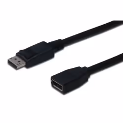 Digitus Rallonge DisplayPort DP, 2 m, DisplayPort, DisplayPort, Mâle, Mâle, Noir