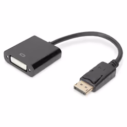 Digitus Câble d'adaptateur DisplayPort, 0,15 m, DisplayPort, DVI-I, Nickel, 1.1a, Cuivre