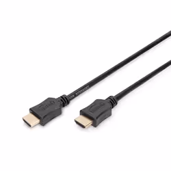 Digitus HDMI High Speed avec câble de raccordement Ethernet, 3 m, HDMI Type A (Standard), HDMI Type A (Standard), 3840 x 2160 ...