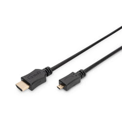 Digitus AK-330109-020-S câble HDMI 2 m HDMI Type D (Micro) HDMI Type A (Standard) Noir