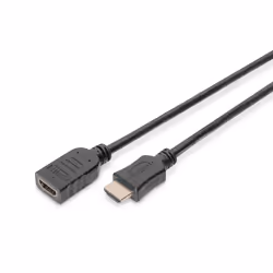 Digitus Câble d'extension HDMI à grande vitesse avec Ethernet, 2 m, HDMI Type A (Standard), HDMI Type A (Standard), 1920 x 12 ...