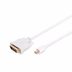 Digitus Câble d'adaptateur DisplayPort, 2 m, Mini DisplayPort, DVI-D, Nickel, 1.1a, Cuivre