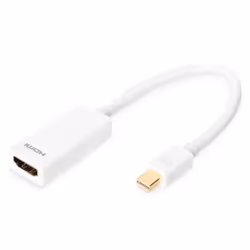 Digitus Câble adaptateur DisplayPort, MiniDP – HDMI type A, 0,15 m, Mini DisplayPort, HDMI Type A (Standard), Mâle, Femelle, ...