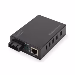 Digitus Convertisseur médias gigabit , RJ45 / SC, 1000 Mbit/s, 1000Base-T, IEEE 802.3, IEEE 802.3u, IEEE 802.3z, Gigabit Ethe ...