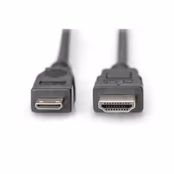 Digitus AK-330106-020-S câble HDMI 2 m HDMI Type C (Mini) Noir