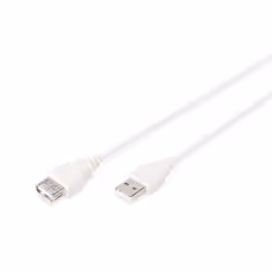 Digitus Câble rallonge USB 2.0, 1,8 m, USB A, USB A, USB 2.0, Mâle/Femelle, Beige