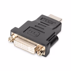 Digitus Adaptateur HDMI, HDMI vers DVI-I, HDMI Type A (Standard), DVI-D, Nickel, 1920 x 1200 pixels, Noir, Chine