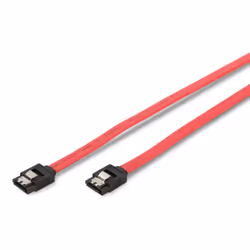 Digitus Câble de raccordement SATA, 0,3 m, SATA III, SATA 7-pin, SATA 7-pin, Femelle/Femelle, Rouge