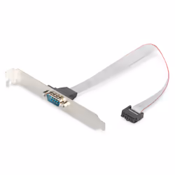 Digitus Cache de slot muni de câble adaptateur série, D-Sub9/M - IDC 2x5 broches/F, IDC, Série, RS-232, D-Sub9, IDC, Beige, P ...