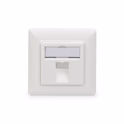 Digitus Boîtier vide pour modules Keystone, cadre de 80 x 80 mm + plaque centrale de 50x50 mm