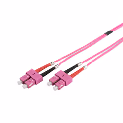 Digitus Câble de brassage multimode à fibre optique, OM4, SC / SC, 1 m, I-VH, OM4, SC, SC