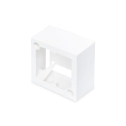 Digitus Cadre de montage en saillie pour boîtiers vides Keystone de 80 x 80 mm, de type français