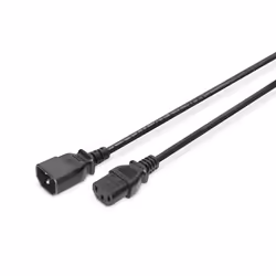 Digitus Rallonge d'alimentation, 5 m, IEC C14, IEC C13, H05VV-F3G, 10 A