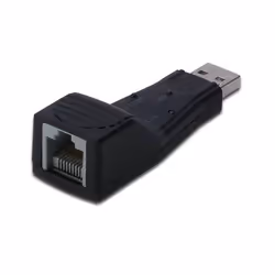 Digitus Fast Ethernet USB 2.0 Adapter, Avec fil, USB, Ethernet, 100 Mbit/s, Noir