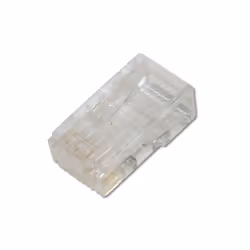 Digitus Connecteur modulaire CAT 6 pour câble rond, non blindé, RJ-45, Transparent, Polycarbonate, -40 - 80 °C, Chine