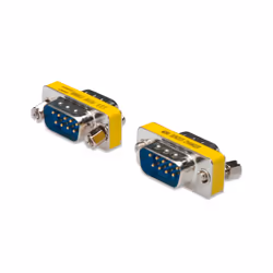Digitus Mini gender changer / 9-pin, D-Sub, D-Sub, Argent