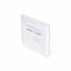 Digitus Prise réseau CAT 6A de classe EA, design compatible, blindé, montage encastré, 2 x RJ-45, 1 module(s), 6a, 500 MΩ, Bl ...