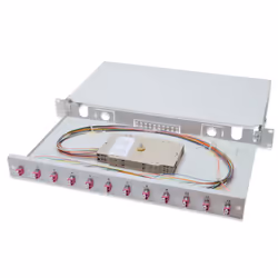 Digitus Boîtier d’épissure à fibre optique, 1 UH, équipé, LC, OM4