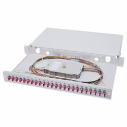 Digitus Boîtier d’épissure à fibre optique, 1 UH, équipé, LC, OM4, Panneau de gestion de câbles, Gris, Acier, 1U, Turquie, 48 ...
