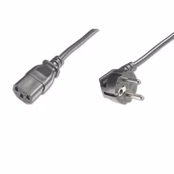Digitus Câble d'alimentation secteur, 0,75 m, Coupleur C13, IEC C13, H05VV-F3G, 250 V, 10 A