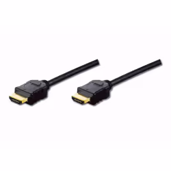 Digitus HDMI 1.4 2m, 2 m, HDMI Type A (Standard), HDMI Type A (Standard), 1920 x 1080 pixels, Compatibilité 3D, Noir