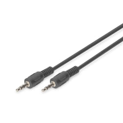 Digitus 3.5mm M/M, 1.5 m câble audio 1,5 m 3,5mm Noir