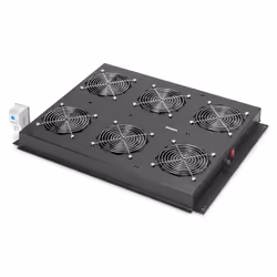 Digitus Unité de ventilation de toit pour armoires serveur Unique, Noir, 6 ventilateur(s), Unique Server, 390 mm, 550 mm, 65 ...