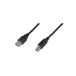 Digitus USB A - USB B M/M 1 m câble USB USB 2.0 Noir