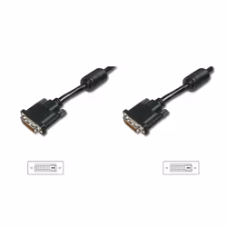 Digitus DK-320100-020-S, 2 m, DVI, DVI, Noir, 1920 x 1200 pixels, Mâle/Mâle