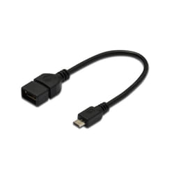 Digitus DK-300309-002-S câble USB 0,2 m Micro-USB B USB A Noir