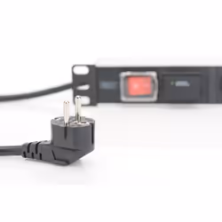Digitus Bloc multiprise avec profilé en aluminium et interrupteur, prise électrique à contact de protection avec 7 sorties, câble d'alimentation de 2 - Vue supplémentaire 4