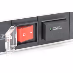 Digitus Bloc multiprise avec profilé en aluminium et interrupteur, prise électrique à contact de protection avec 7 sorties, câble d'alimentation de 2 - Vue supplémentaire 5