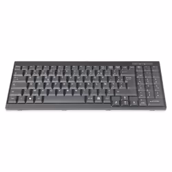 Digitus Clavier adapté pour consoles TFT, disposition française, Taille réelle (100 %), Avec fil, AZERTY, Noir