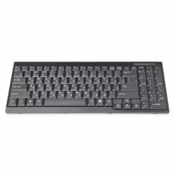 Digitus Clavier adapté aux consoles TFT, disposition russe, Taille réelle (100 %), Avec fil, Noir