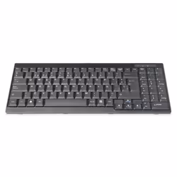 Digitus Clavier adapté pour consoles TFT, disposition espagnole, Taille réelle (100 %), Clavier à membrane, QWERTY, Noir