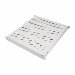 Digitus Étagères avec rails de fixation variables pour montage fixe dans les armoires de 483 mm (19 po), Gris, 50 kg, 1U, Tur ...