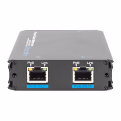 Digitus Port Fast Ethernet PoE + Rallonge avec 1 port d'entrée 10/100Mb/s et 2 ports de sortie 10/100Mb/s