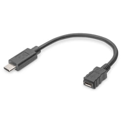 Digitus Câble adaptateur USB de Type-C™, Type-C™ vers Micro B