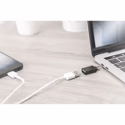 Digitus AK-300506-000-S changeur de genre de câble USB C USB A Noir