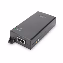 Digitus Ultra Injecteur PoE, 802.3at, 60 watts, Gigabit Ethernet, 10,100,1000 Mbit/s, IEEE 802.3at, Noir, 400 m, Chine