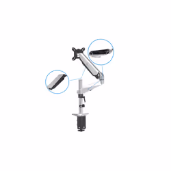 Digitus Support d'écran pour moniteur unique avec ressort pneumatique et monture de bureau - Vue supplémentaire 5