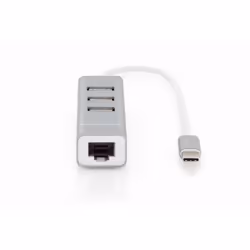 Digitus Concentrateur USB 2.0 3 ports et adaptateur LAN Fast Ethernet avec connecteur de Type-C™ - Vue supplémentaire 6