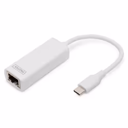 Digitus Adaptateur Ethernet Gigabit USB de Type-C™, Aluminium, Chine, RTL8153, 24 mm, 64 mm, 17 mm