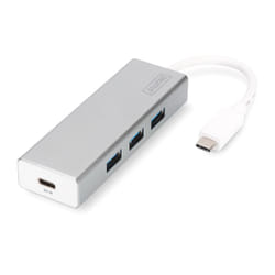 Digitus DA-70242 hub & concentrateur USB 3.2 Gen 1 (3.1 Gen 1) Type-C 5000 Mbit/s Aluminium